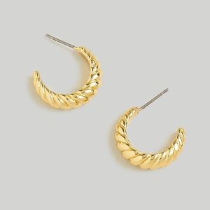 Madewell Puffed Small Hoop Earrings